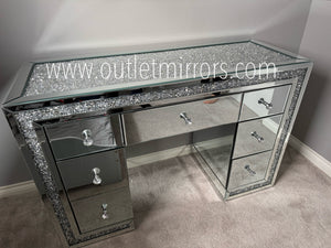 Monica Best selling 7 draw diamond crush dressing Table in Stock