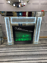 Load image into Gallery viewer, Diamond Crush Led Fire Surround with multi colour Fire
