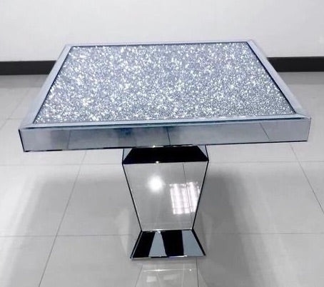 Elegance Diamond Crush Dining Table 90cm x 90cm