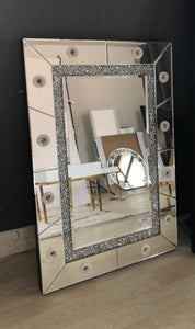 Diamond Crush Hollywood Mirror medium with bluetooth and speaker