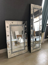 Load image into Gallery viewer, Diamond crush Hollywood Mirror Large 180cm with bluetooth and speaker
