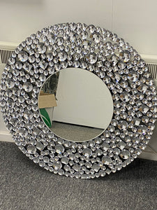 Jewel Round Wall Mirror 80cm x 80cm in stock