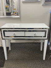 Load image into Gallery viewer, Atlanta White &amp; Silver 2 draw Dressing Table in stock
