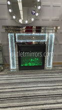 Load and play video in Gallery viewer, Diamond Crush Led Fire Surround with multi colour Fire
