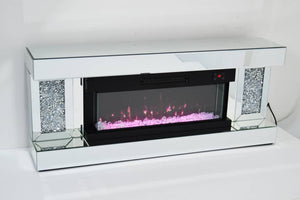 Copy of Diamond Crush wall mounted Multi colour Fire with built in heater