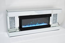 Load image into Gallery viewer, Copy of Diamond Crush wall mounted Multi colour Fire with built in heater
