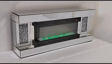 Load and play video in Gallery viewer, Copy of Diamond Crush wall mounted Multi colour Fire with built in heater

