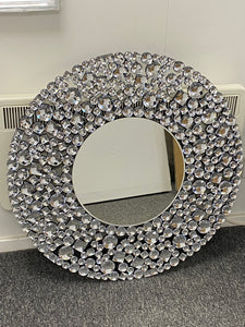 Jewel Round Wall Mirror 80cm x 80cm in stock