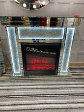 Load image into Gallery viewer, Diamond Crush Led Fire Surround with multi colour Fire
