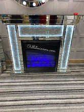 Load image into Gallery viewer, Diamond Crush Led Fire Surround with multi colour Fire
